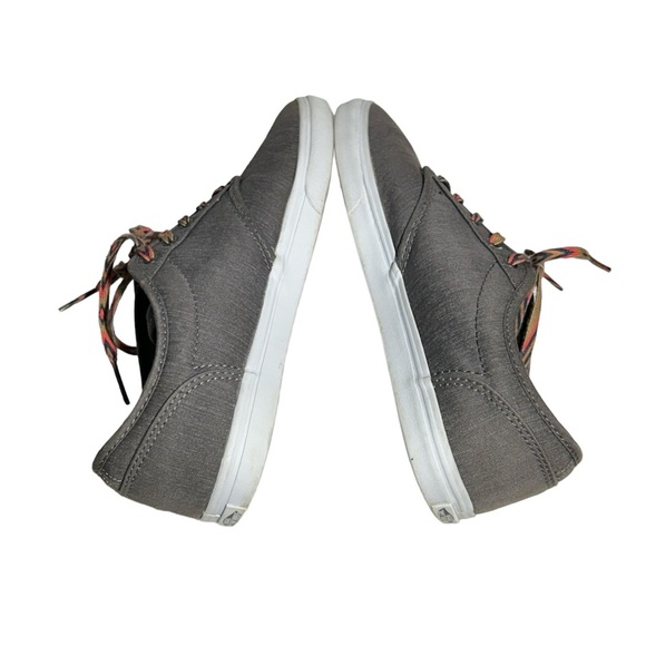 Women’s Off the Wall‎ Vans Low Canvas Aztec Lace Skate Sneakers Shoes Grey 8.5 - Picture 6 of 8